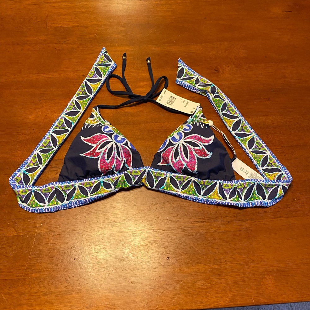 Trina Turk Med Bikini Top NWT